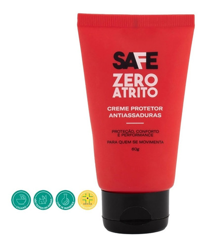 Imagem 1 de 2 de Creme Safe Runners Zero Atrito Previne Assaduras E Bolhas