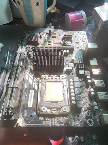 Kit Motherboard X58 Usado Totalmente Funcional, Sin Detalles