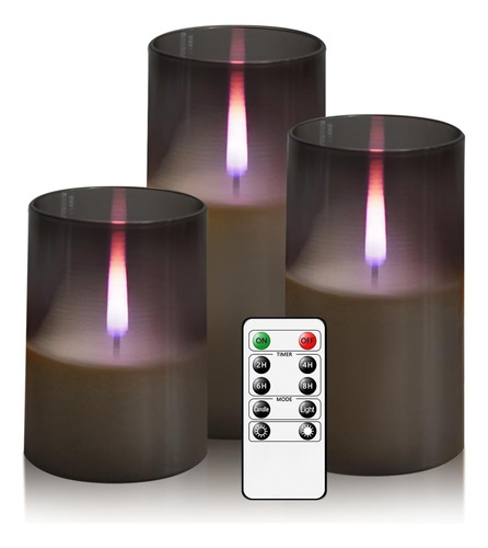 Velas Led De Llama Parpadeante Realistas Sin Llama, Velas Le