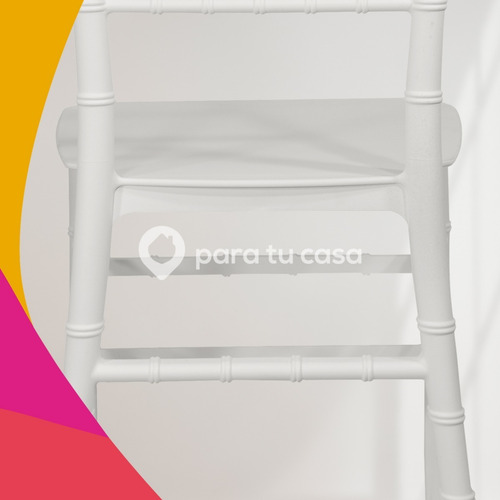 Combo X 4 Silla Tiffany Plástica Reforzada Apilable Eventos