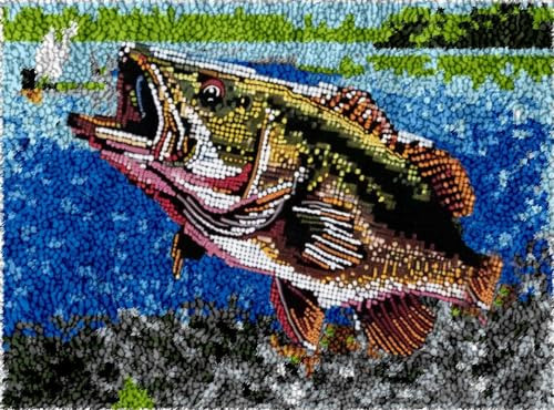 Kits De Alfombras Con Gancho De Pestillo De Pez De Pesca Con
