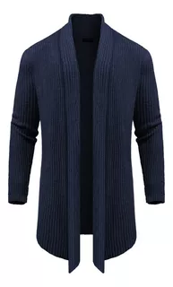 Men's Open Long Casual Cardigan Sweater Coat