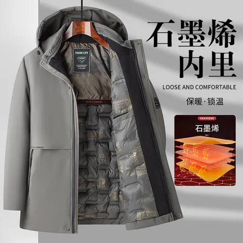 Abrigo Cálido De Algodón De Invierno Graphene Thermal Lock Para Hombre
