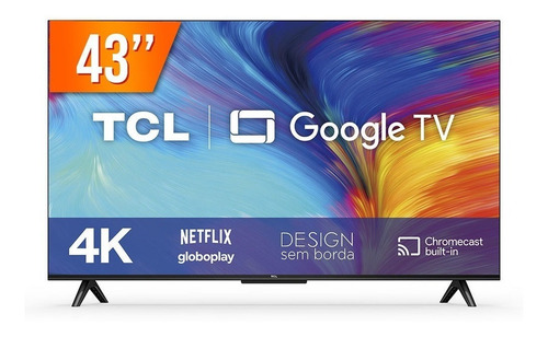 Imagen 1 de 3 de Smart TV TCL Series P635 43P635 LED Google TV 4K 43" 110V/220V