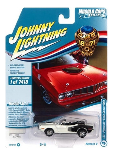 Johnny Lightning 1971 Plymouth Cuda Muscle Car Release 2