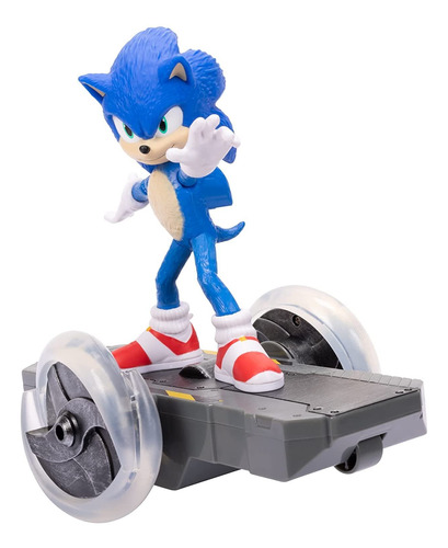 Vehículo Rc Sonic Speed Con Figura De Sonic, Piloto R/c Y An