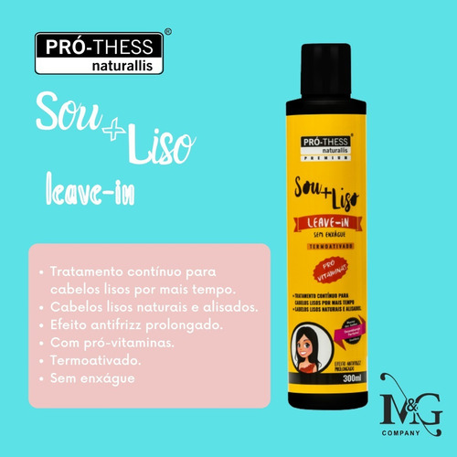Imagem 2 de 3 de Linha De Tratamento Pra Cabelo Da Pró Thees Sou+liso