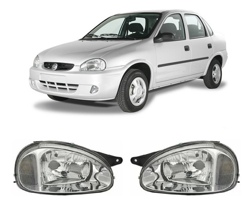 Juego Opticas Chevrolet Corsa 2000 Hasta 2009 Lam