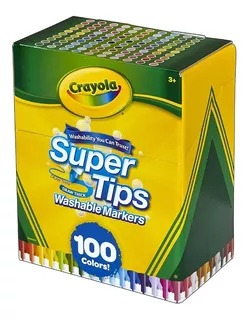 Crayola Super Tips Wasable Markers 100 Plumones Marcadores