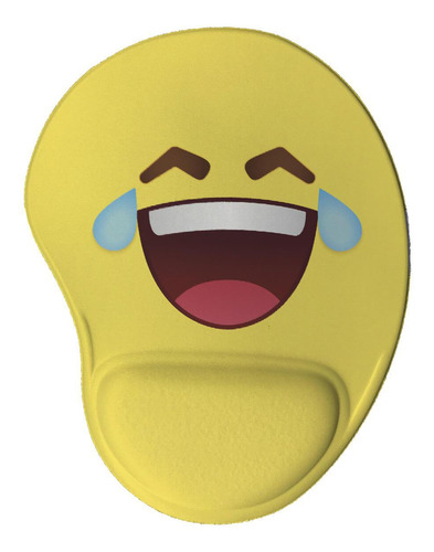 Mouse Pad Ergonômico Emoji Chorando De Rir Presente Criativo