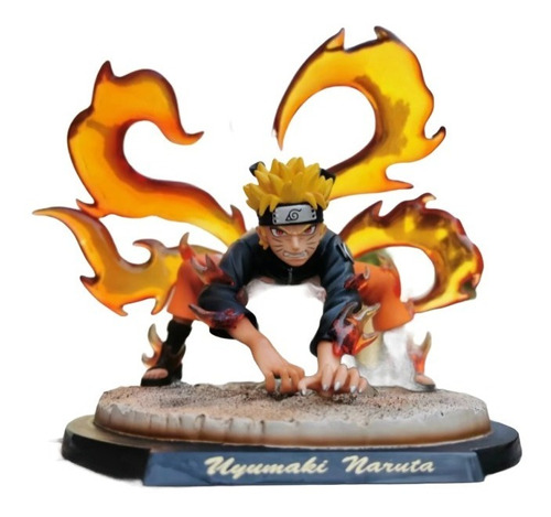 Figura De Naruto Uzumaki Manto De Chakra De 4 Colas Kurama