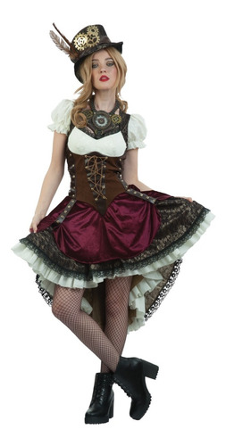 Disfraz Para Mujer Completo De Steampunk Girl Costume Para Mujer Disfraz Época Clásica Cosplay Fiesta Y Halloween Deluxe