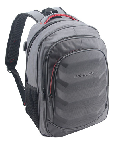 Mochila Porta Notebook Escolar Urbana Unicross Usb 18 PuLG