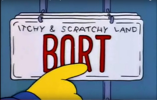Simpsons Figura Matricula Bort Tierra Tommy Y Daly 3d