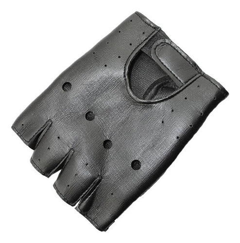 Guantes Plateados Con Remaches Para Fiestas  Medio Dedo  Par