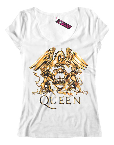 Remera Mujer Queen Logo Leones The Best Rp331 Dtg Premium