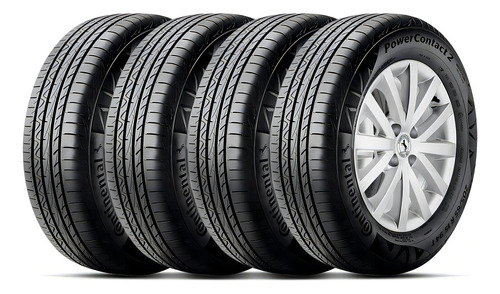 Kit de 4 neumáticos Continental Rim 16 205/55r16 91V para Powercontact2