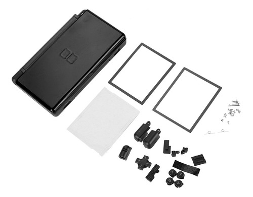 Kit De Partes Completas De Repuesto Para Nintendo Ds Lite Color Negro