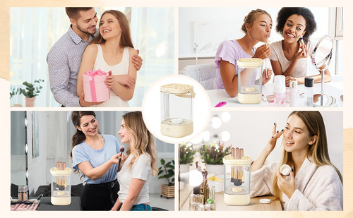 Limpiador Electrico Para Brochas De Maquillaje Automática