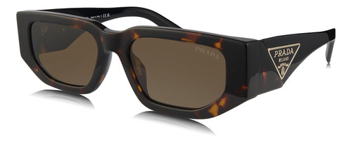 Prada Spr 09zs 2au-06b Square Shape Tortoise Black (Usado)