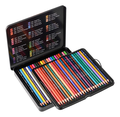 Set De 48 Lápices De Colores Premium Colorear Adultos