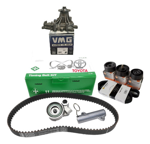 Kit Distribucion Toyota Hilux Original Con Bomba + Kit Poliv