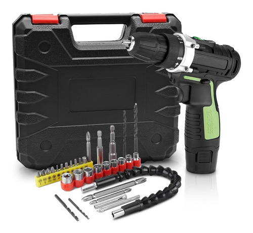 Imagen 1 de 7 de Taladro Atornillador De 3.8 In C/26 Accesorios Y Batería 12v