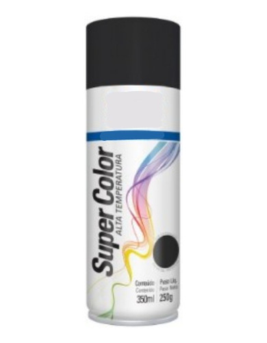 X3 Aerosol Alta Temp. Negro Mate Caño Escape Tek Bond