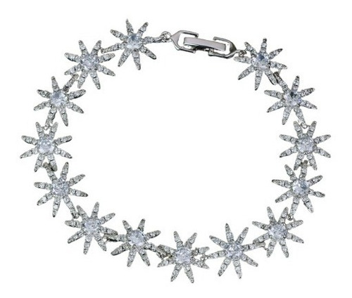 Pulsera Elegante Estrellas Con Zirconias Dmt A1