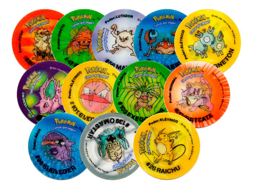 Coleção Pokémon Redondo Elma Chips Original