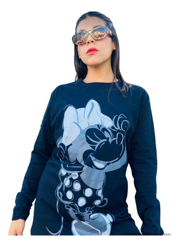 Polera Disney Mujer Manga Larga