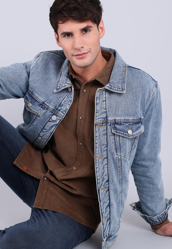 Chaqueta Denim Con Sherpa Hombre Soviet Sjkh702de