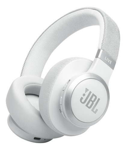 Auriculares Inalámbricos Jbl Live 770nc Con Funda Blanca