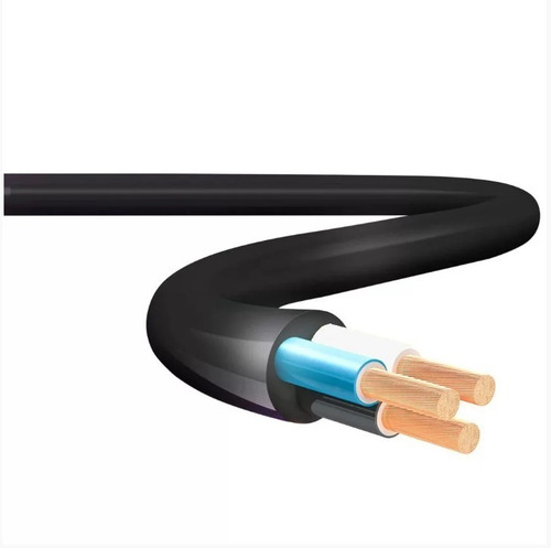 Cabo Pp 3x4mm 3 Condutores (3 Vias) 1kv Preto Sil 30 Metros
