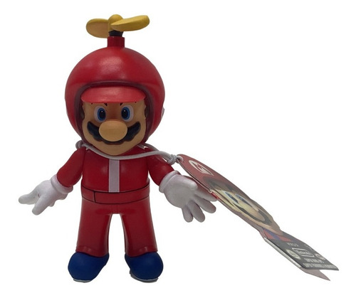 Figura Cuerda Mario Bros Casco Hélice Jakks Pacific Nintendo