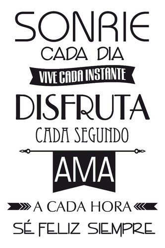 Wallstickers Vinilo Autoadhesivo Frases Y Sueños 50x70