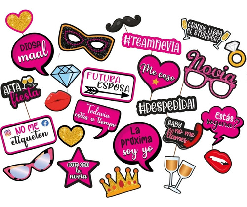 Kit Imprimible Despedida De Soltera Props Carteles Graciosos