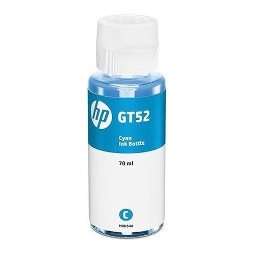 Tinta Gt52 Original Hp Azul 5000 Paginas Botella Gt52 Cian