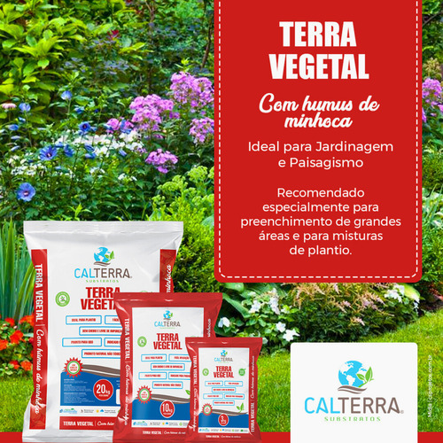 Terra Vegetal Substrato Adubado Com Humus De Minhoca Fresco