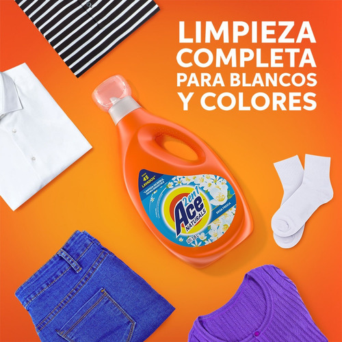 Imagen 8 de 9 de Pack 3 Botellas Detergente Ace Liquido Concentrado 1,8 Lt