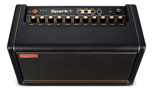 Positive Grid Spark 2 50w Smart Guitar Practice Amp & Blu...