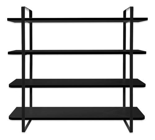 Nicho Prateleira Parede Arnad Decoração 100x20 Preto