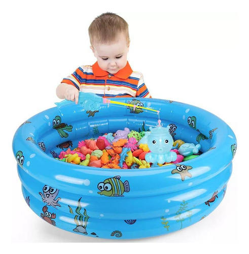 Piscina Inflable Redonda Niños Verano 140x40cm