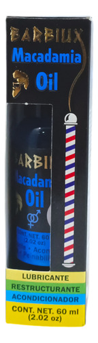 Aceite De Macadamia Para Barba Y Cabello 60ml Barbiux Macadamia