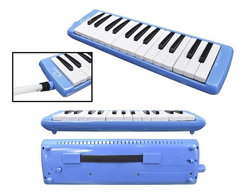 Imagen 2 de 3 de Melodica 27 Teclas Azul C/estuche - L27k Marca: Orich