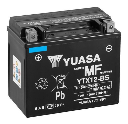 Bateria Yuasa Ytx12-bs Moto Cuatriciclo Suzuki Dr650 V Strom