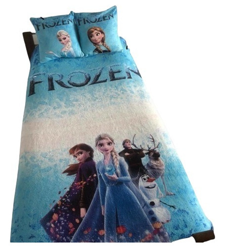 Frozen Celeste Manta Polar Soft (sin Fundas)