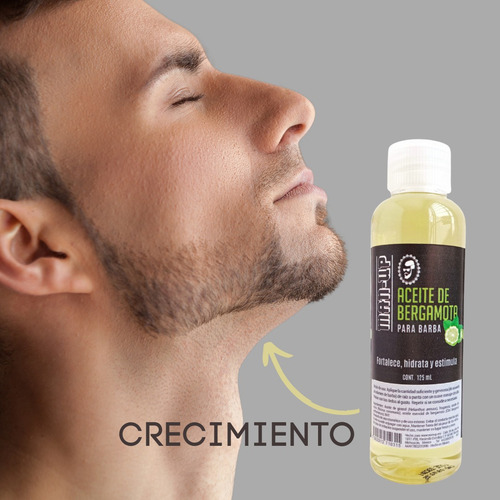 Manup Crecimiento De Barba Aceite De Bergamota 125 Ml Kit 2