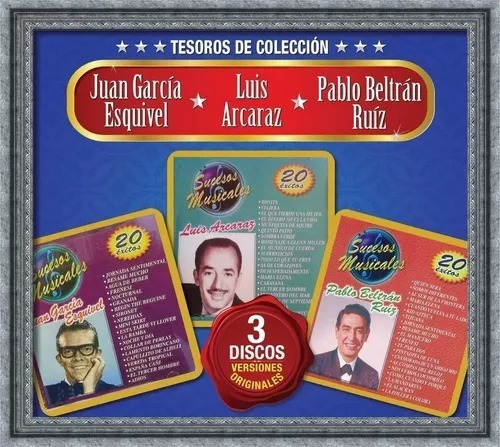 Tesoros De Coleccion - Juan Esquivel Luis Arcaraz - 3 Cd 's