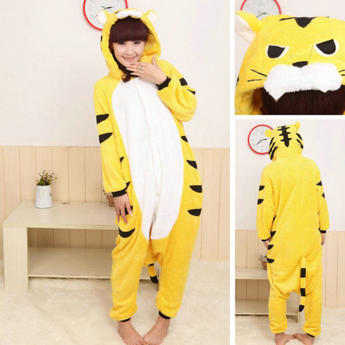 Tigre Tigrinho Pijama Macacão Kigurumi - Pronta Entrega